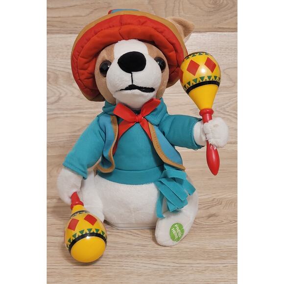 Animated Singing Mariachi Band Puppy Dog Chihuahua Sings La Bamba Tested Works - Picture 1 of 7